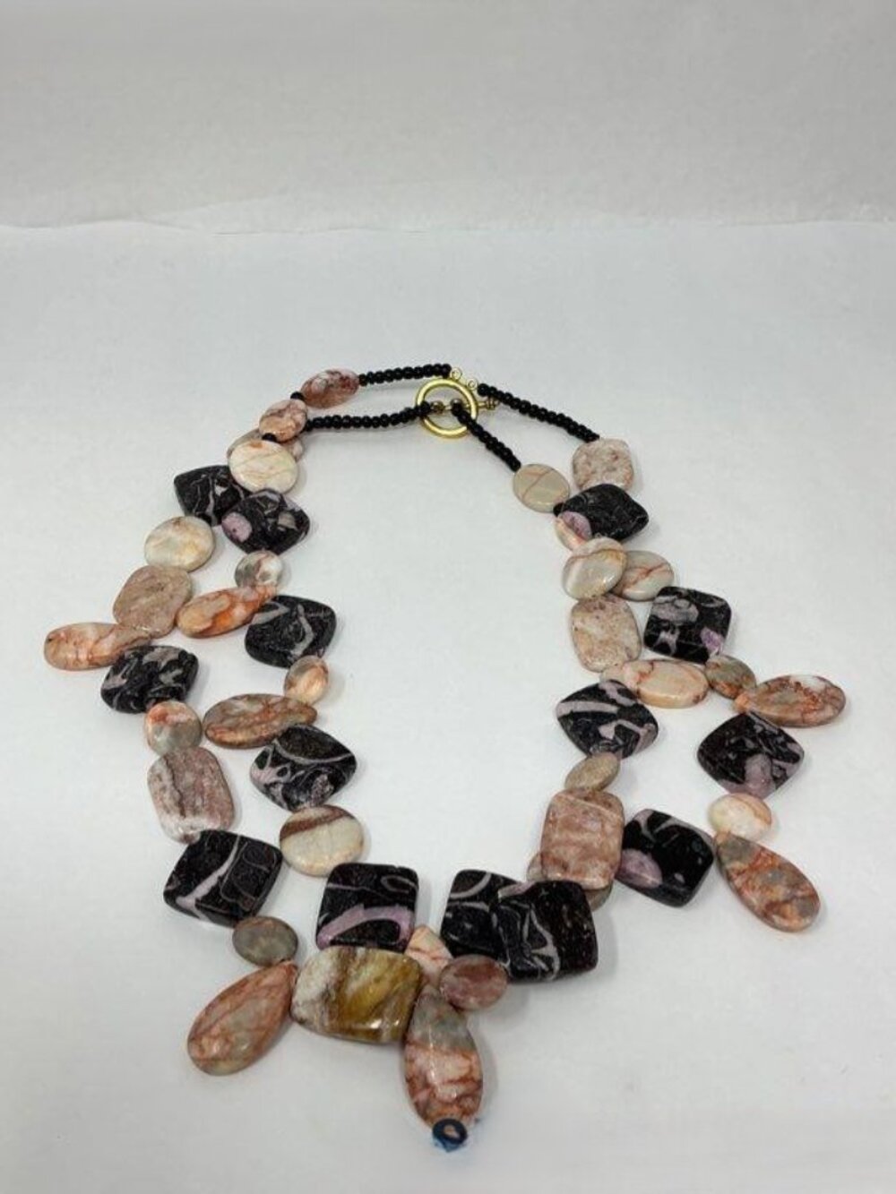 Agate Stone Necklace 20 inch 219.7 grams - Picture 3 of 7